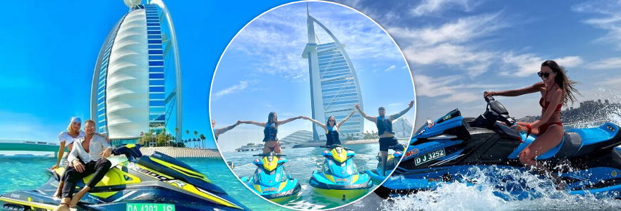 Jet Ski Burj Al Arab - Tickets - Tourists Enjoying the Jet Ski Ride